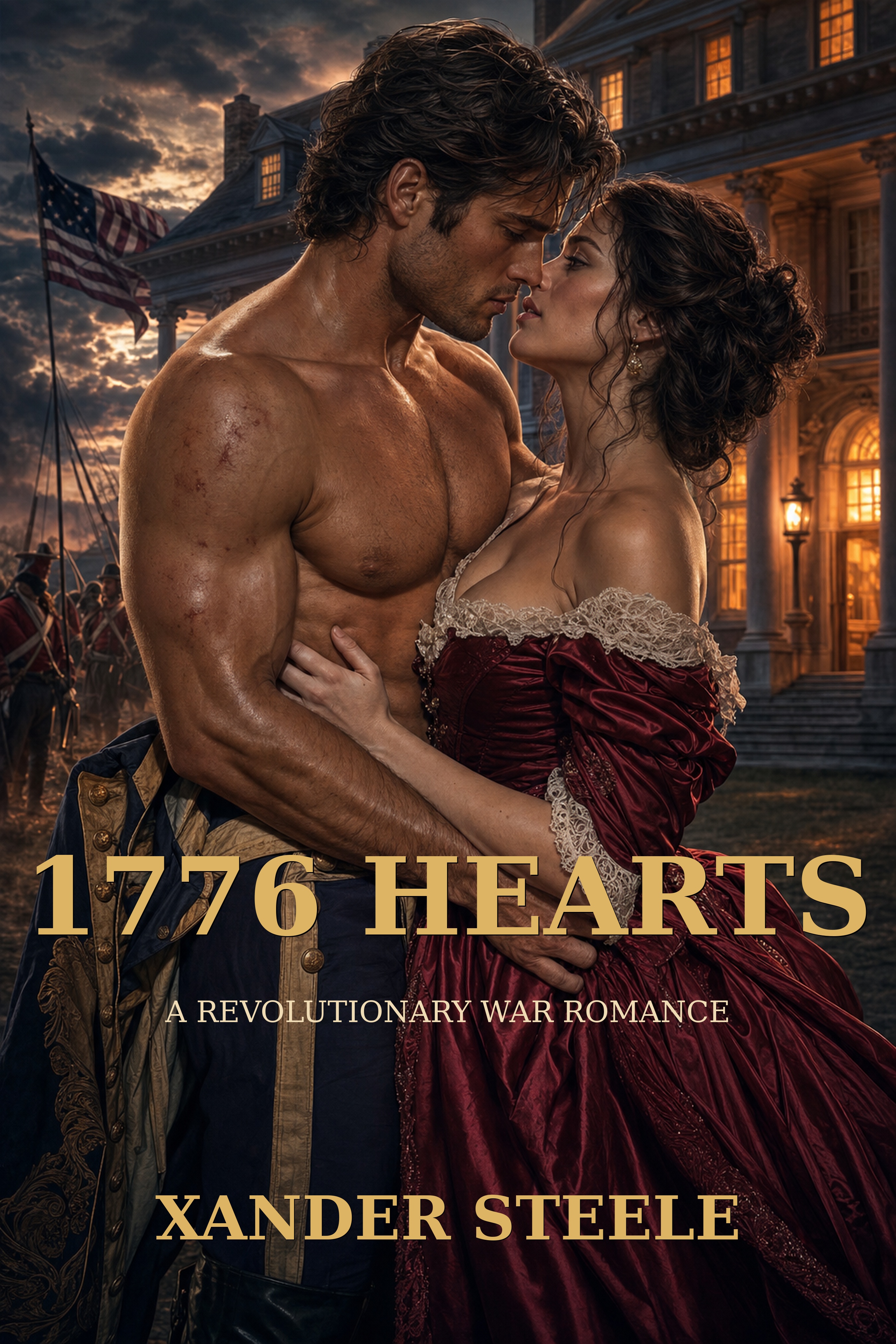 1776 Hearts by Xander Steele Revolutionary War Romance book cover