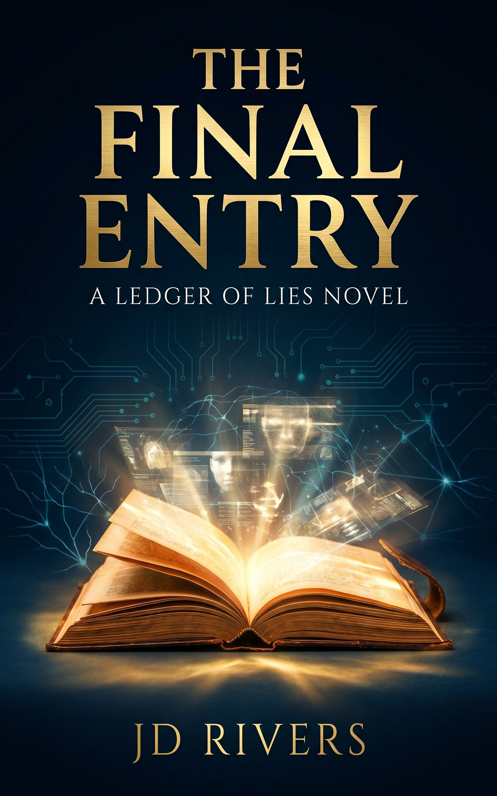 The Final Entry by J.D. Rivers AI Conspiracy Thriller book cover